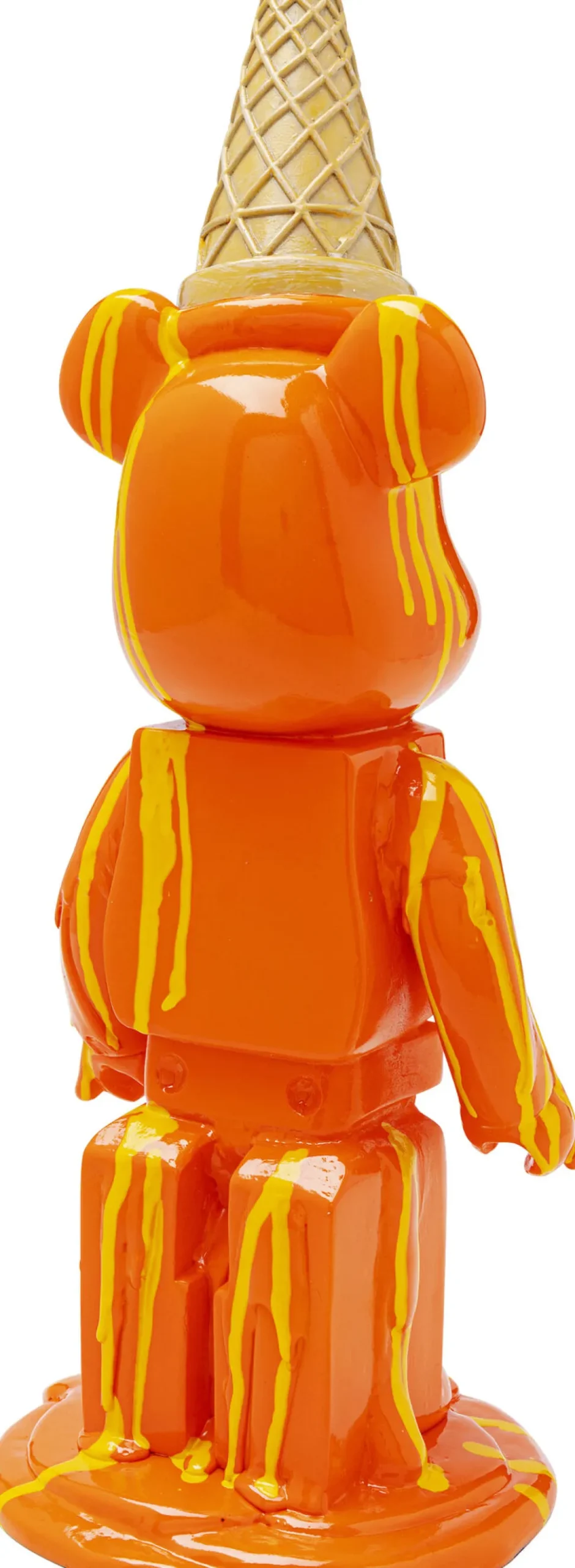 Deko Figur Gelato Bear Orange 40cm