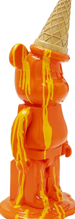 Deko Figur Gelato Bear Orange 40cm
