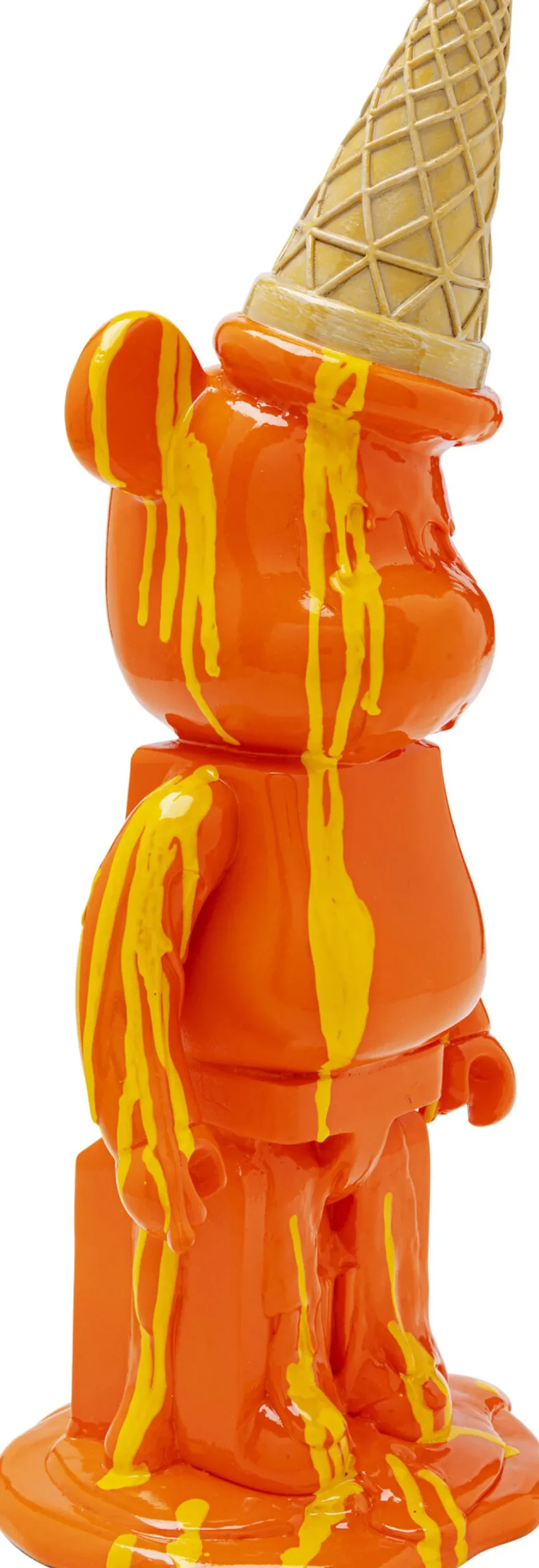 Deko Figur Gelato Bear Orange 40cm