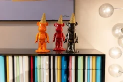 Deko Figur Gelato Bear Orange 40cm