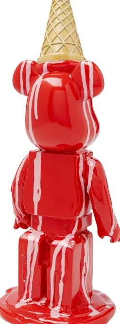 Deko Figur Gelato Bear Rot 40cm