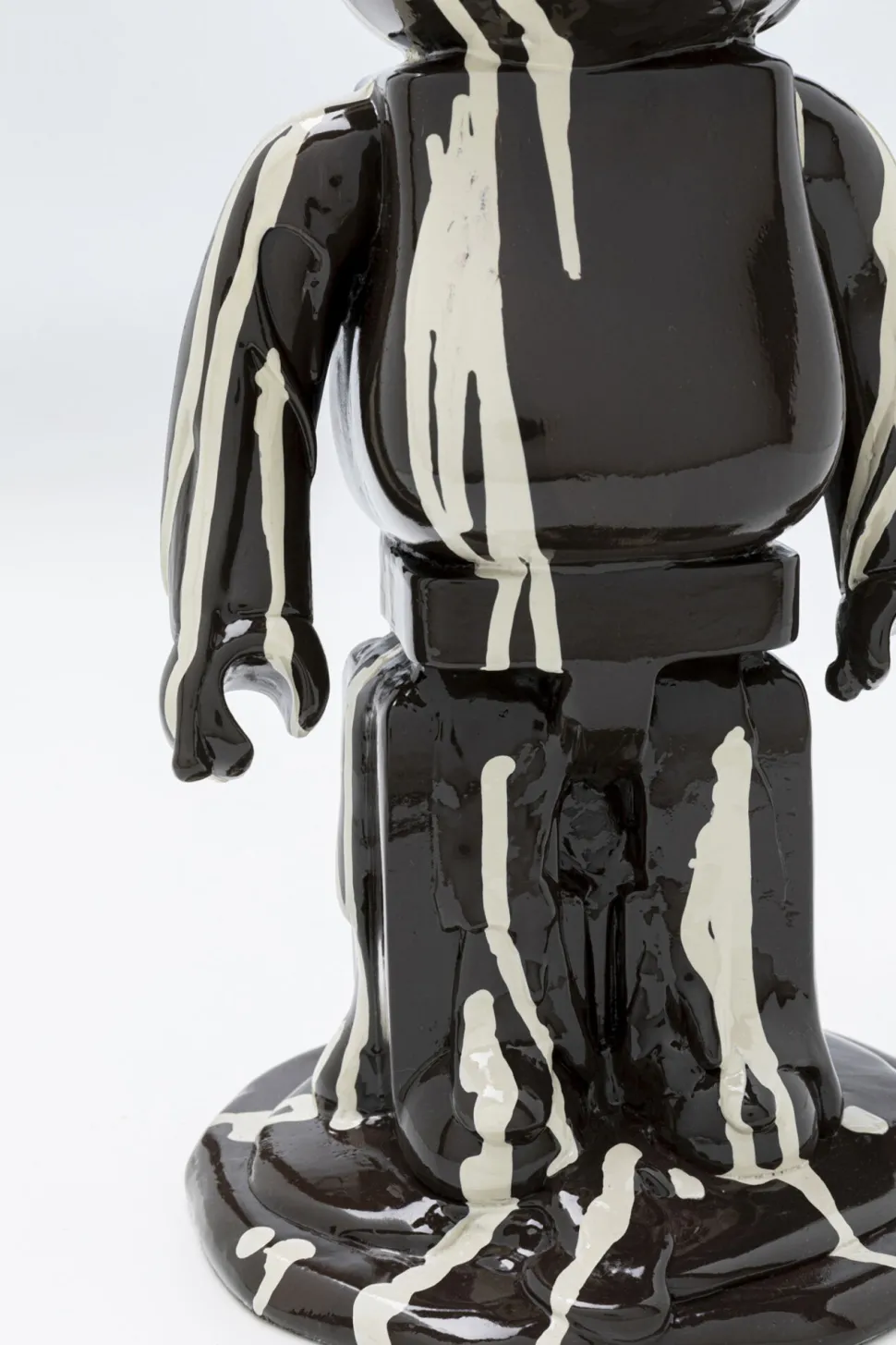 Deko Figur Gelato Bear Schwarz 40cm