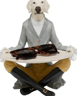 Deko Figur Gentleman Dog Tray 29cm
