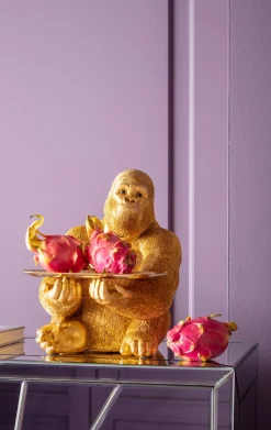 Deko Figur Gorilla Butler 37cm