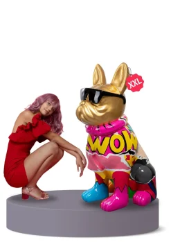 Deko Figur Graffiti Dog 152cm