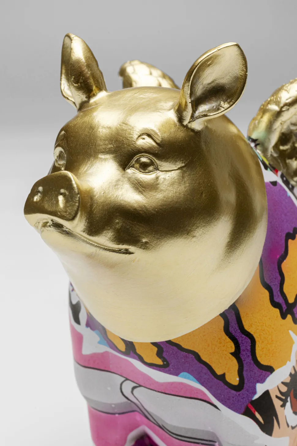 Deko Figur Graffiti Flying Pig 16cm