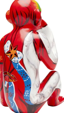 Deko Figur Graffiti Monkey Rot 39cm