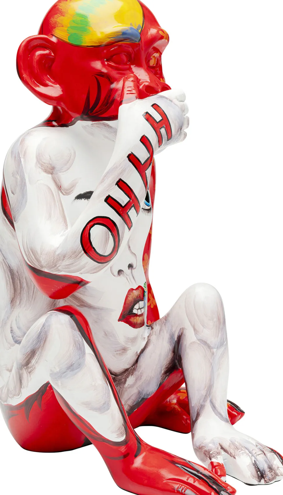 Deko Figur Graffiti Monkey Rot 39cm