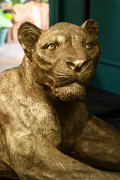 Deko Figur Lion Gold 113cm
