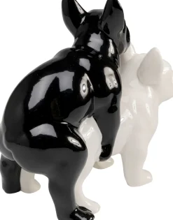 Deko Figur Love Dogs Schwarz