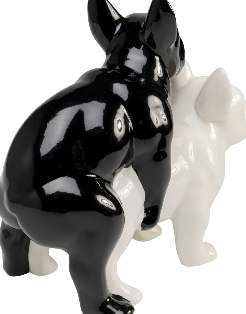 Deko Figur Love Dogs Schwarz