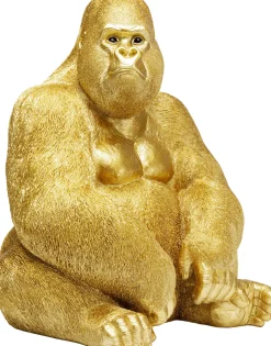 Deko Figur Monkey Gorilla Side XL Gold 76cm