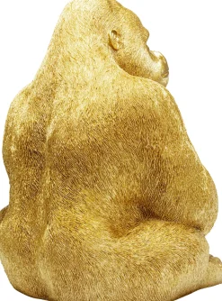 Deko Figur Monkey Gorilla Side XL Gold 76cm