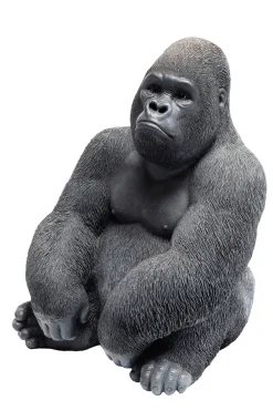 Deko Figur Monkey Gorilla Side Medium Schwarz