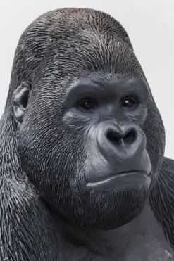 Deko Figur Monkey Gorilla Side XL Schwarz 76cm