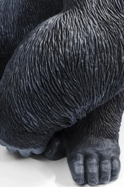 Deko Figur Monkey Gorilla Side XL Schwarz 76cm