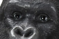 Deko Figur Monkey Gorilla Side XL Schwarz 76cm