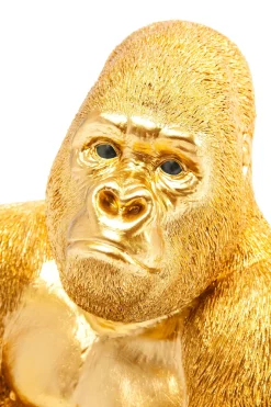 Deko Figur Monkey Gorilla Side Medium Gold 39cm
