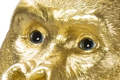 Deko Figur Monkey Gorilla Side Medium Gold 39cm