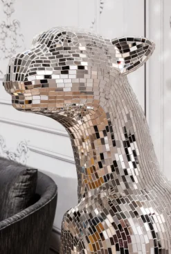 Deko Figur Mosaik Welcome Panther Links XL