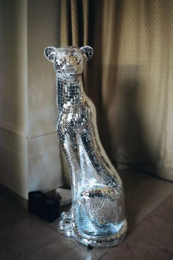 Deko Figur Mosaik Welcome Panther Rechts XL 150cm