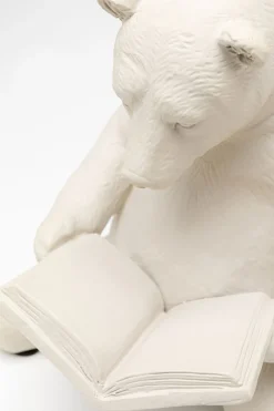 Deko Figur Reading Bears Greige