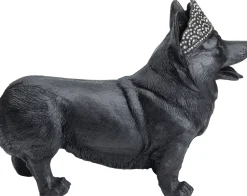 Deko Figur Royal Standing Corgi Schwarz 52cm