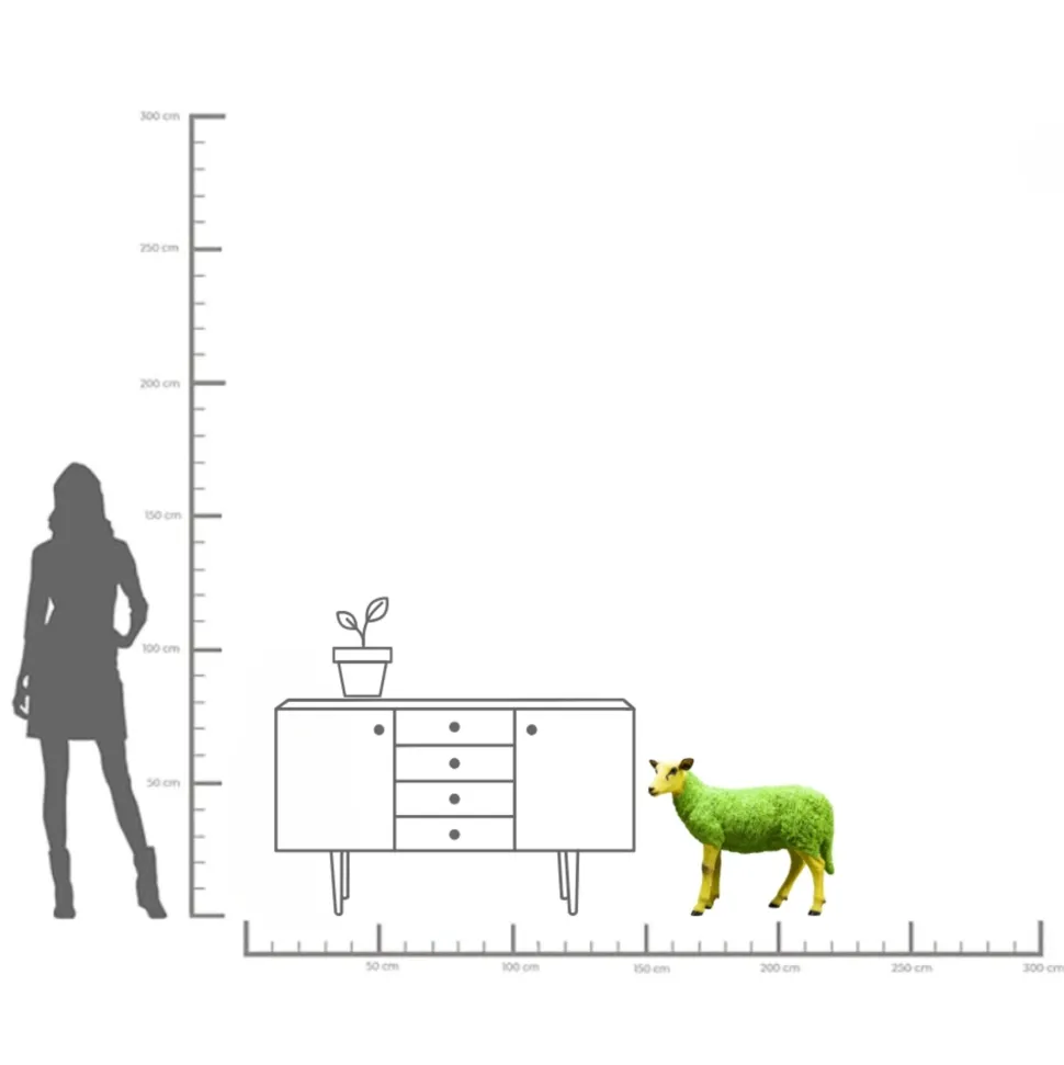 Deko Figur Sheep Colore Green