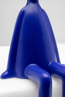 Deko Figur Sitting Rabbit Blau 35cm