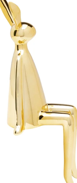 Deko Figur Sitting Rabbit Gold 35cm