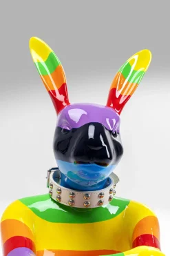 Deko Figur Sitting Rabbit Rainbow 80