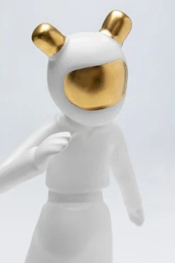 Deko Figur Skating Astronaut Weiß 33cm