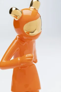 Deko Figur Skating Astronaut Orange 33cm