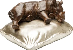 Deko Figur Sleeping Rhino 37cm