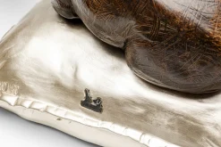 Deko Figur Sleeping Rhino 37cm