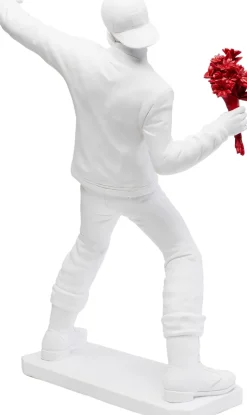 Deko Figur Street Art Bouquet Weiß 67cm