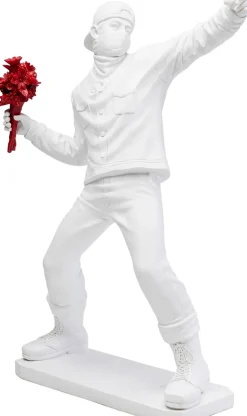 Deko Figur Street Art Bouquet Weiß 67cm