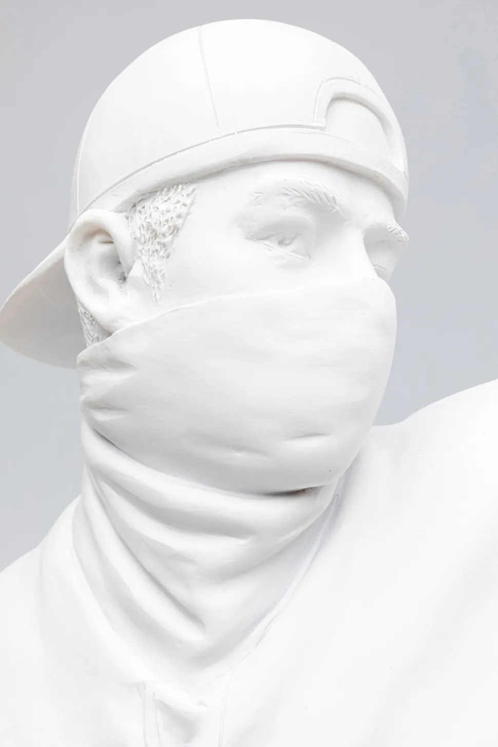 Deko Figur Street Art Bouquet Weiß 67cm