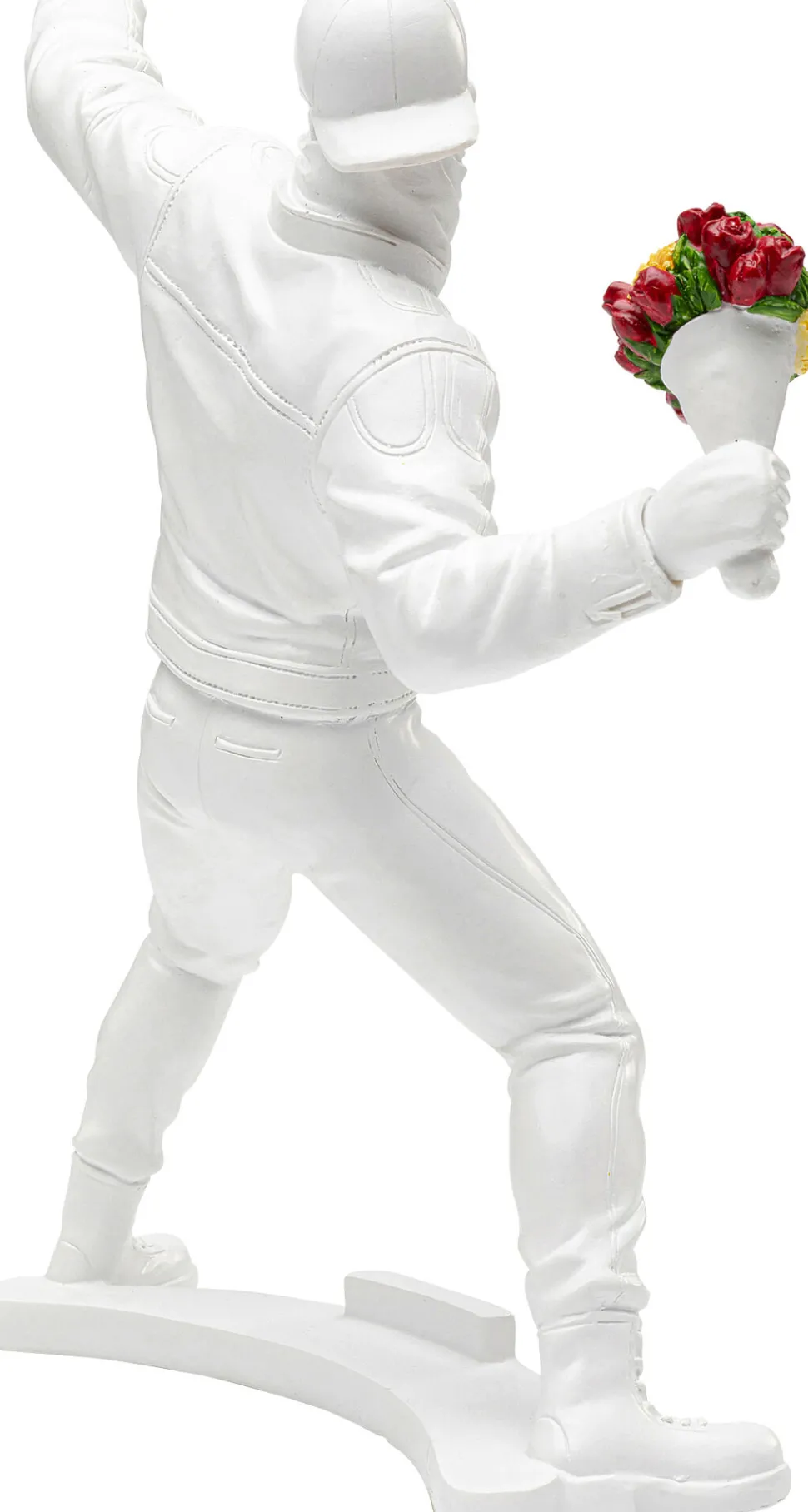 Deko Figur Street Art Bouquet Weiß 27cm
