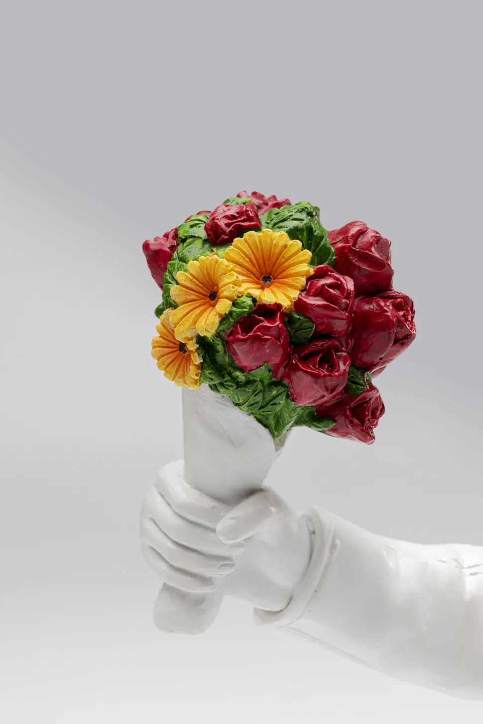 Deko Figur Street Art Bouquet Weiß 27cm