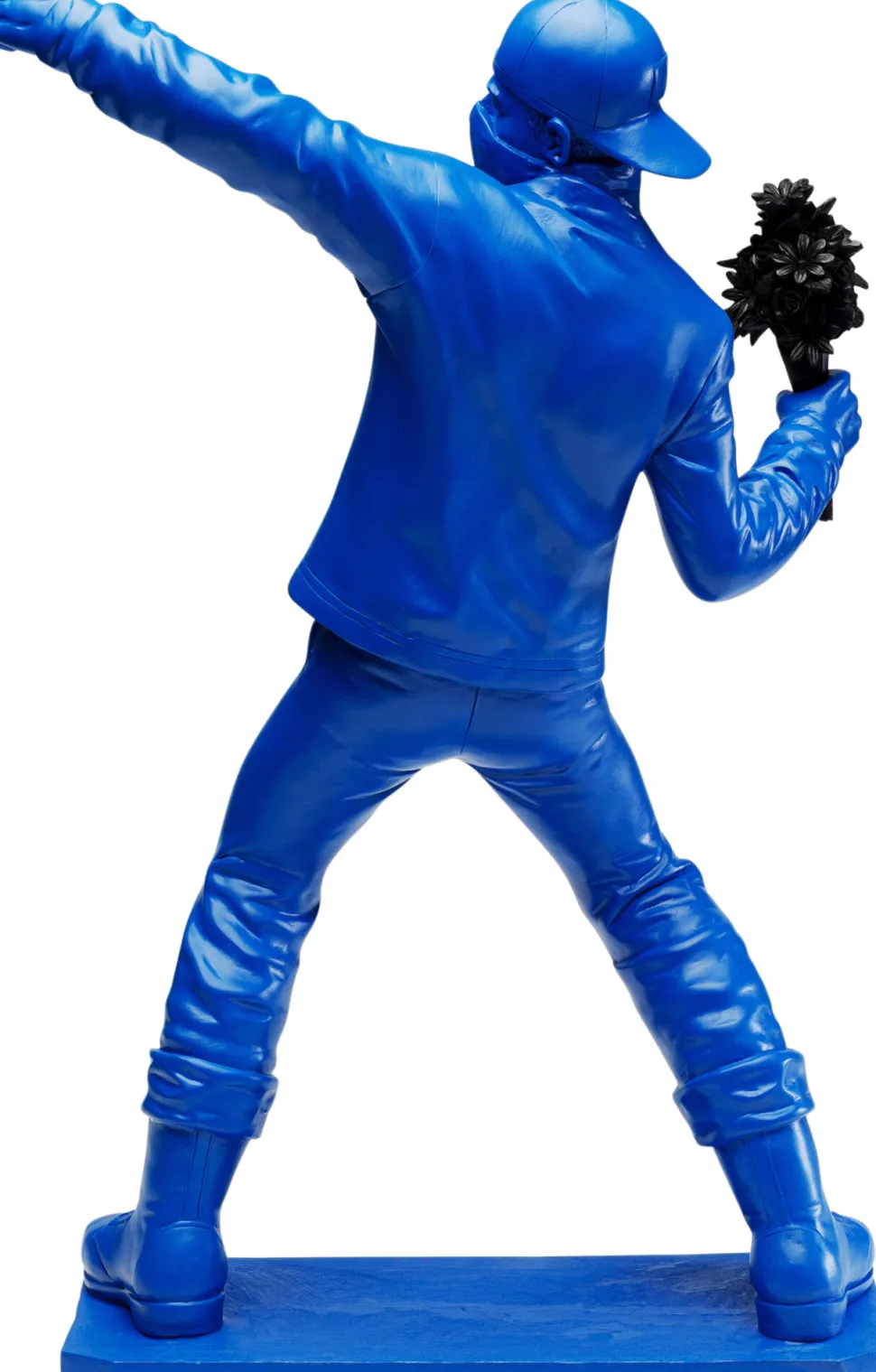 Deko Figur Street Art Bouquet Blau 67cm