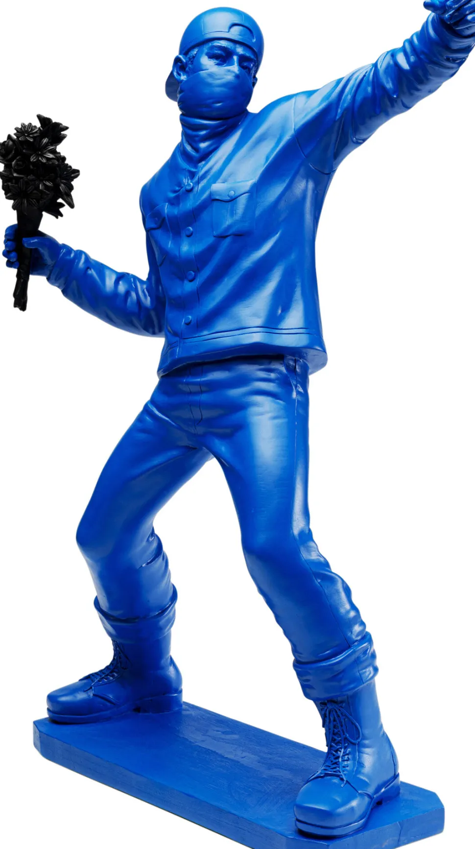 Deko Figur Street Art Bouquet Blau 67cm