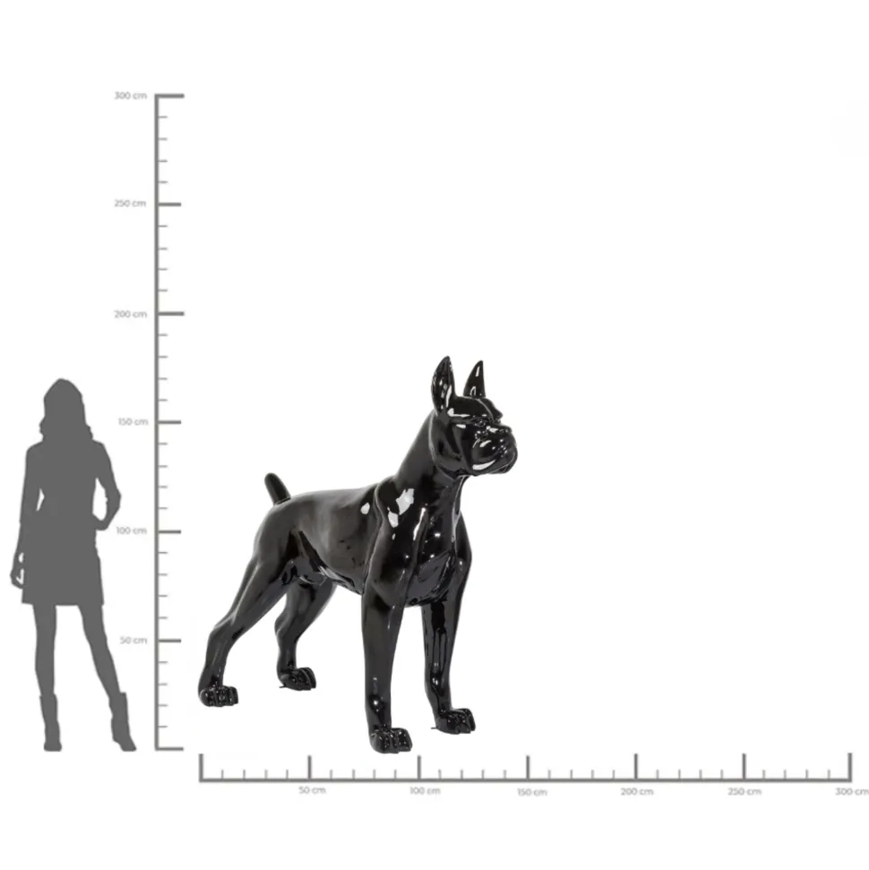 Deko Figur Toto XL Schwarz 180cm