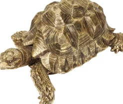 Deko Figur Turtle Gold Groß