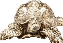 Deko Figur Turtle Gold Klein