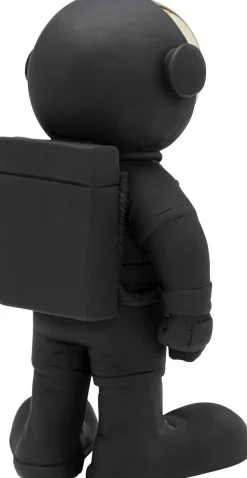 Deko Figur Welcome Astronaut Schwarz 27cm