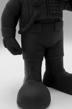 Deko Figur Welcome Astronaut Schwarz 27cm