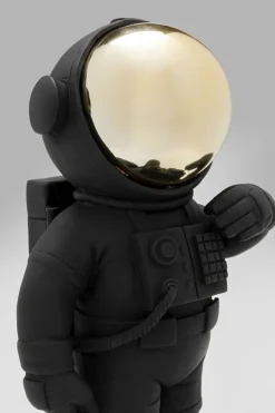 Deko Figur Welcome Astronaut Schwarz 27cm