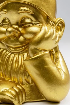 Deko Figur Zwerg Gold 21cm