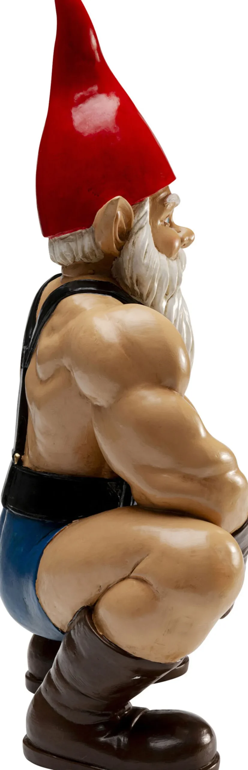 Deko Figur Zwerg Muscle 48cm